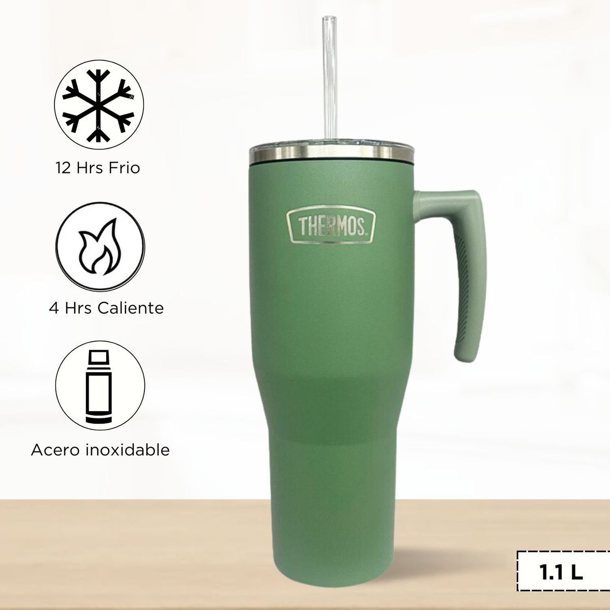 THERMOS - Termo Para Bebida Outdo 1.1 Lt Verde