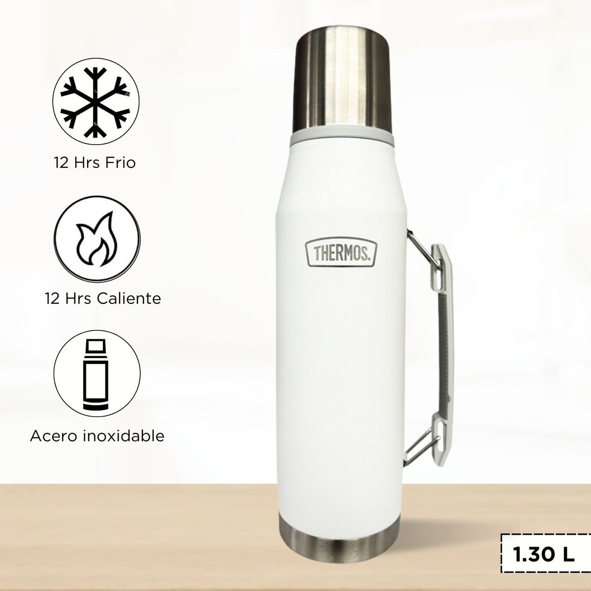 THERMOS - Termo para Bebida Outdo 1.3 L Blanco