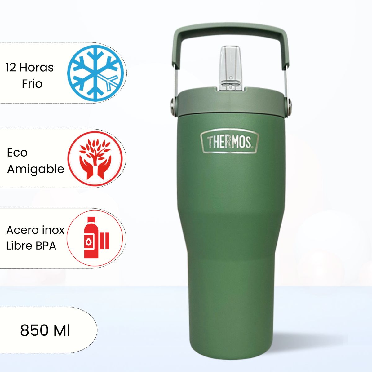 THERMOS - Termo Para Bebida Outdo 850 Ml Verde
