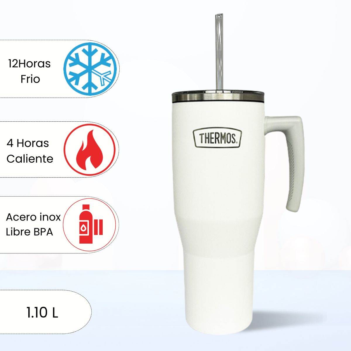 THERMOS - Termo Para Bebida Outdo 1.10 Lt Blanco