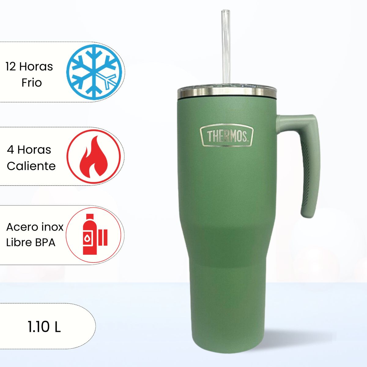 THERMOS - Termo Para Bebida Outdo 1.10 Lt Verde