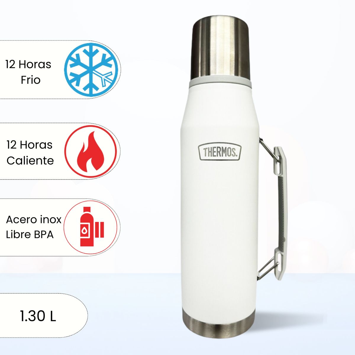 THERMOS - Termo para Bebida Outdo 1.30 Lt Blanco