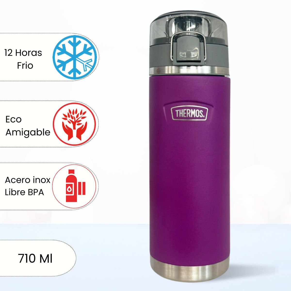 THERMOS - Termo de Bebida Icon II Morado 710 Ml
