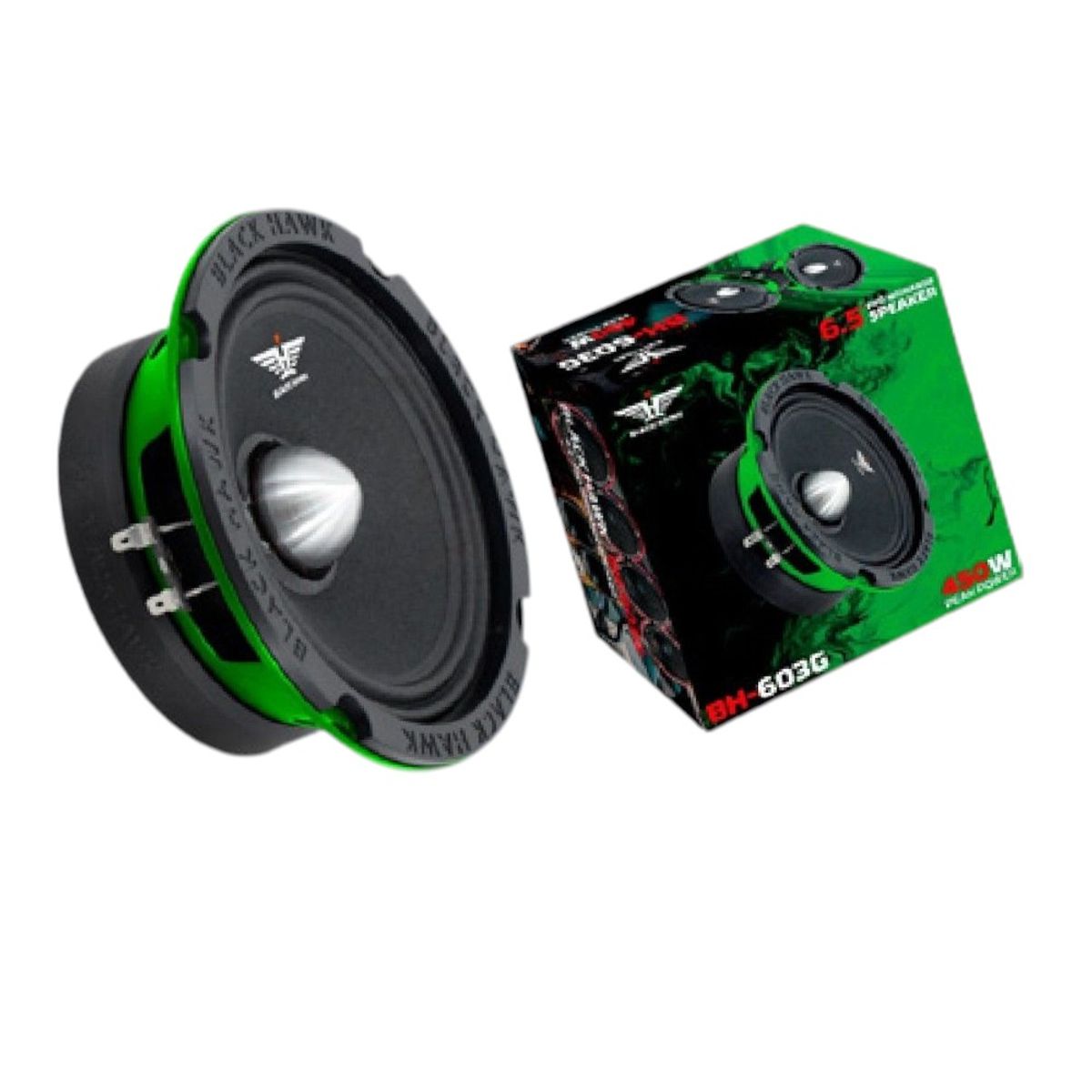BLACK HAWK - Parlantes Medios Rango 65 Pulgadas Black Hawk 450W