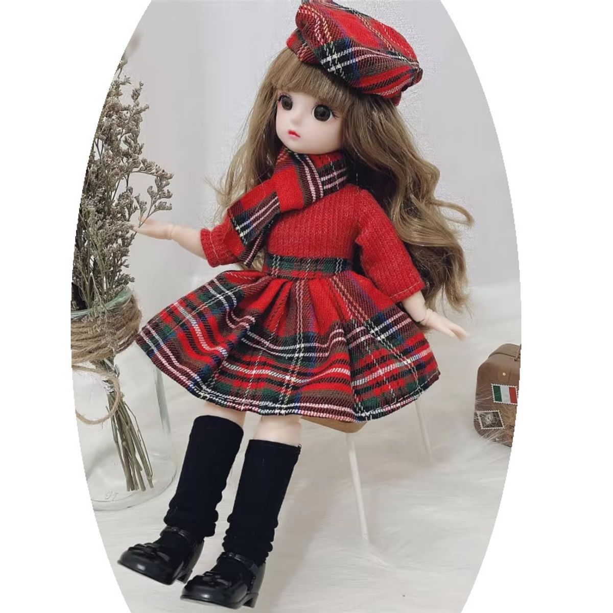 GENERICO - Muñeca Bjd de 30cm, 12 articulaciones móviles 1/6 BJD