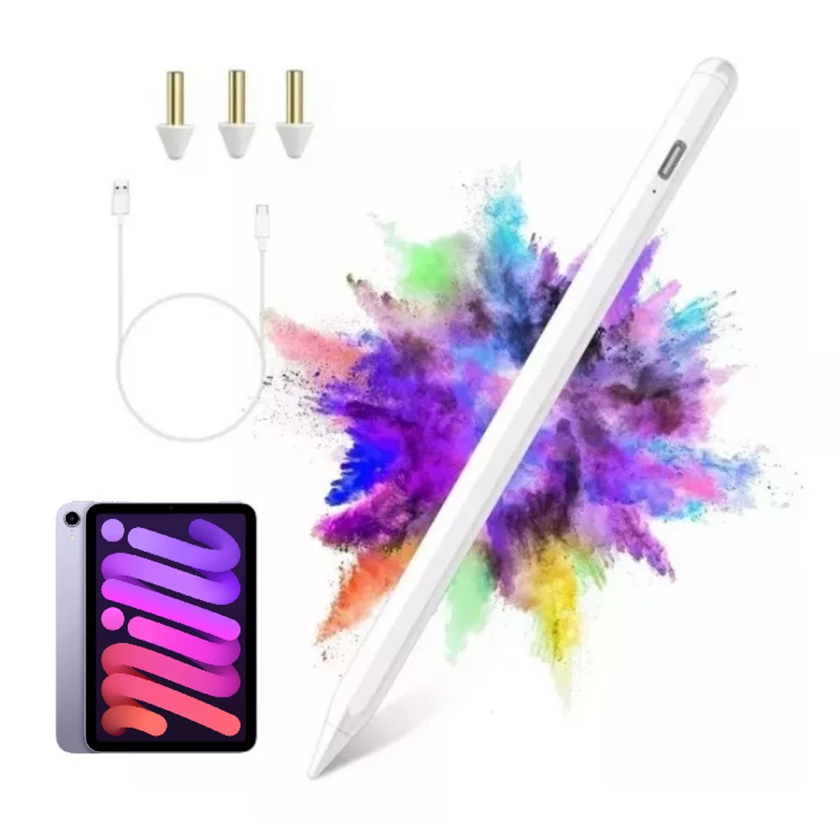 A BRAND - Lapiz repuesto pen stylus para iPad mini 7 2024 mini 6 rechazo palma