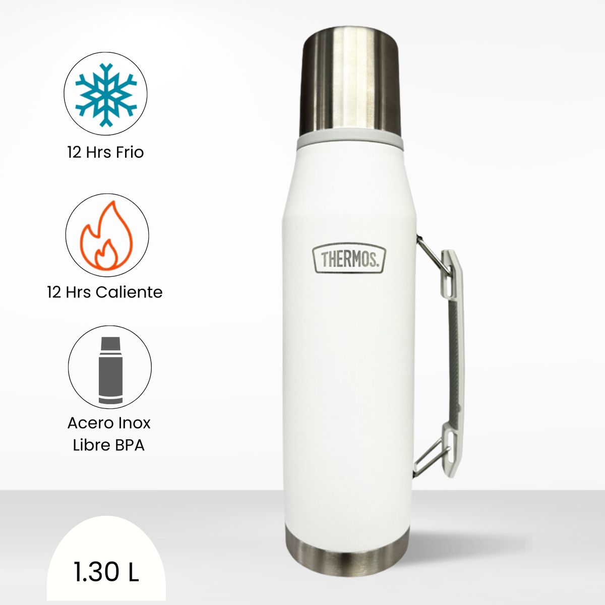 THERMOS - Termo para Bebida Outdo 1.30 Lt Blanco