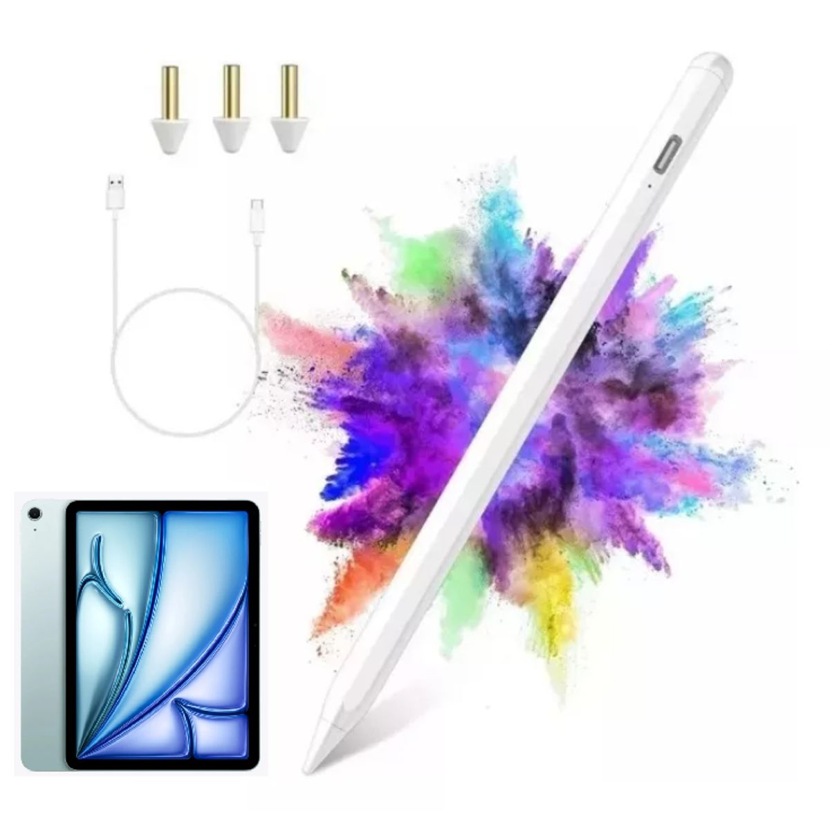 A BRAND - Lapiz repuesto pen stylus para iPad air 6 de 11 y 13 pulgadas 2024 m2