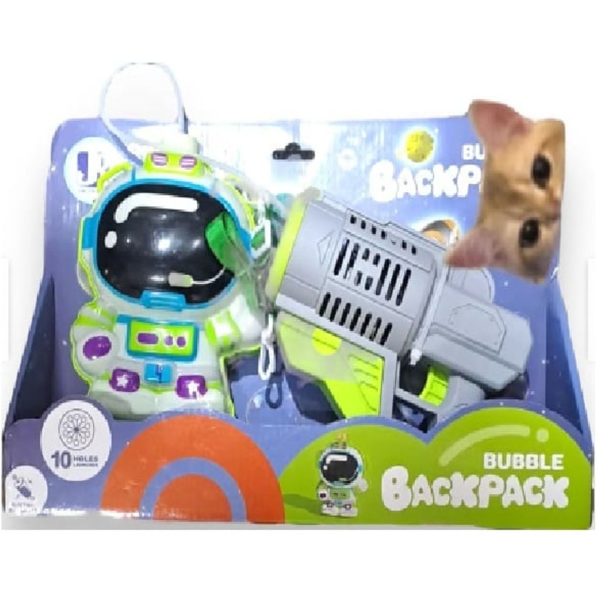 GENERICO - Pistola de Burbujas con Tanque Portatil