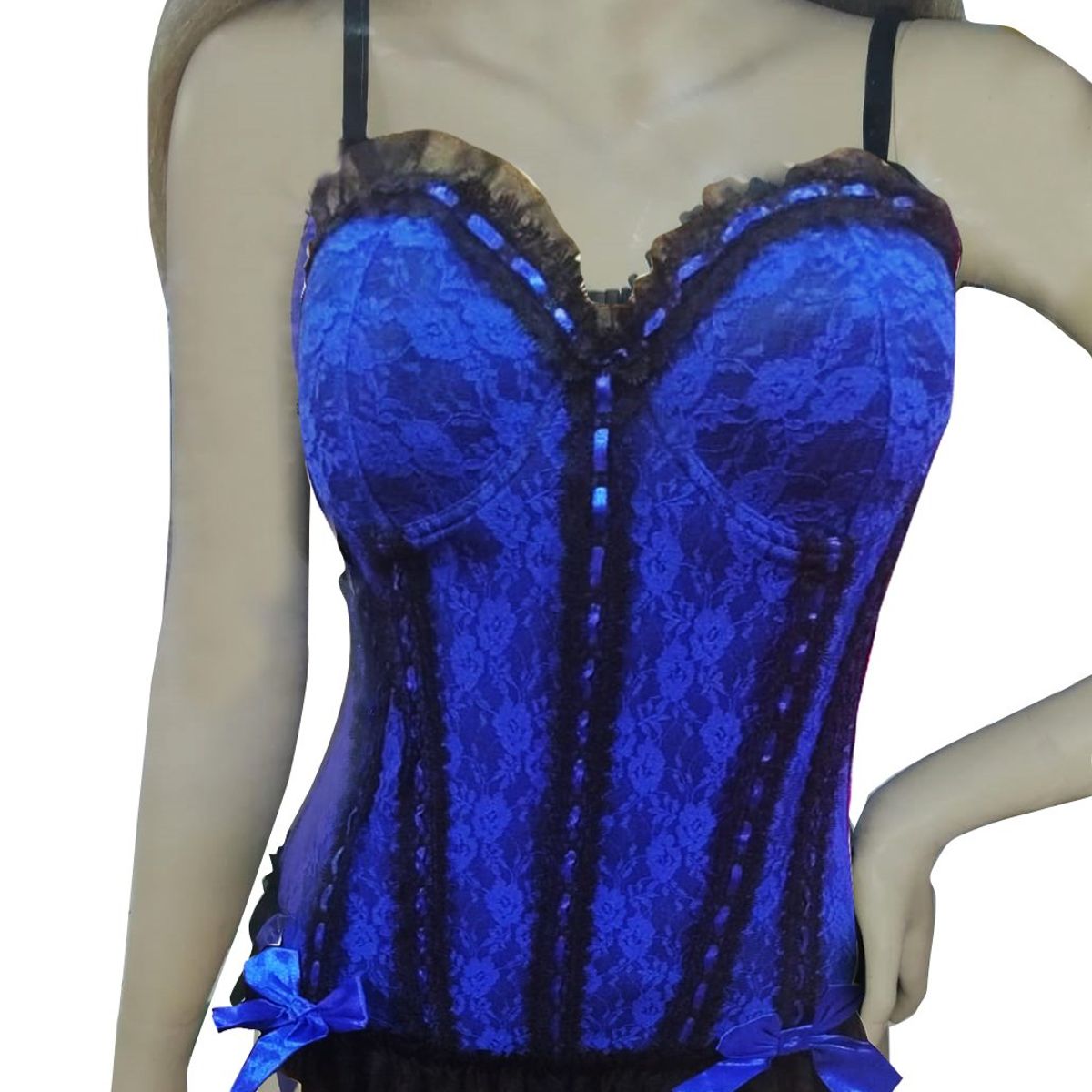 VARIOS - Sexy Corset Bordado incluye ligueros e hilo