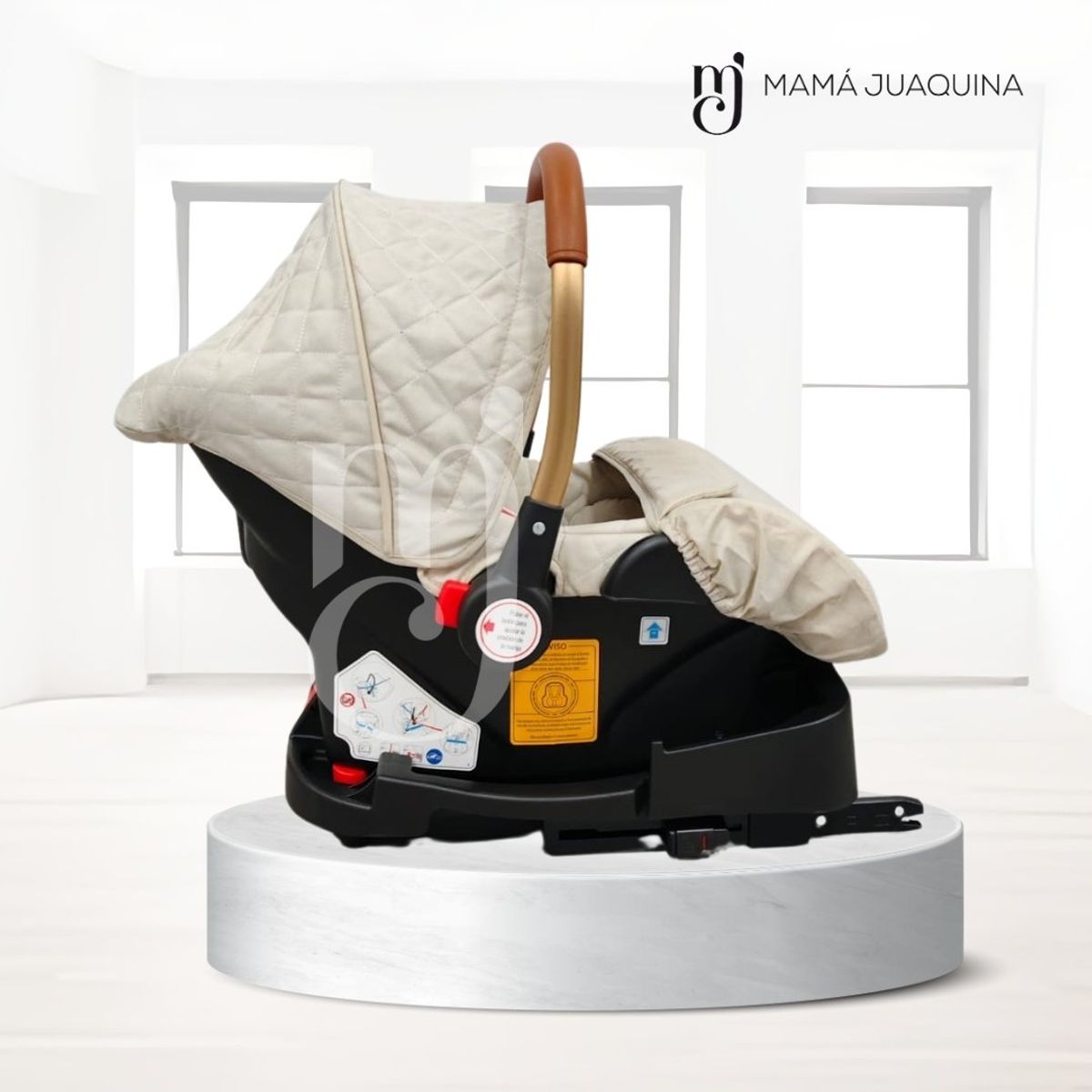 BABY - Coche Moisés Travel System «GOLD LABELL» Porta Bebé White