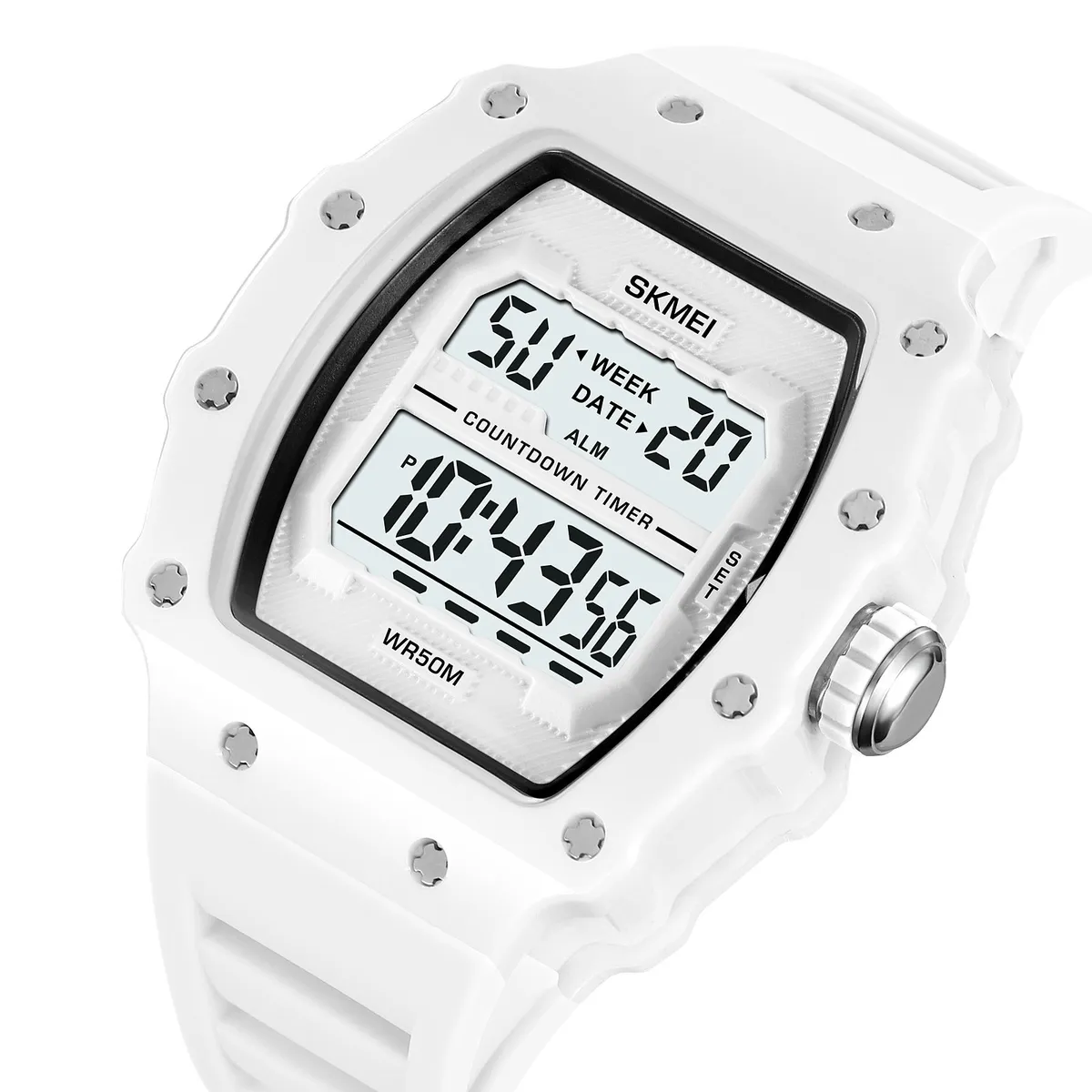 SKMEI - Reloj Skmei 2296 BLANCO Correa Silicona