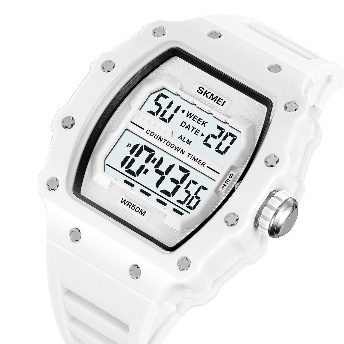 SKMEI - Reloj Skmei 2296 BLANCO Correa Silicona