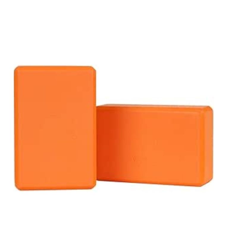 GENERICO - 2 Ladrillos de Yoga Bloque para Pilates Naranja