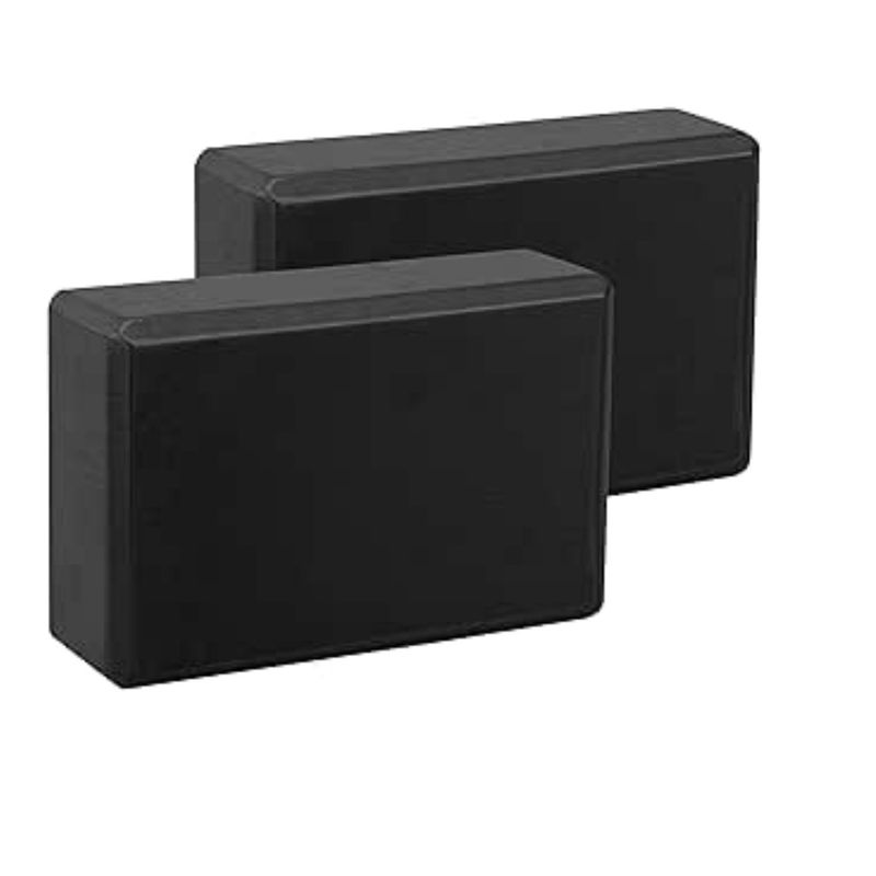 GENERICO - 2 Ladrillos de Yoga Bloque para Pilates Negro