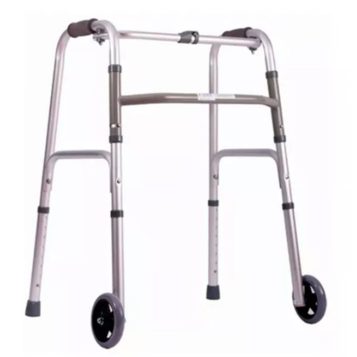 GENERICO - Andador Aluminio Plegable 2 ruedas Plegable