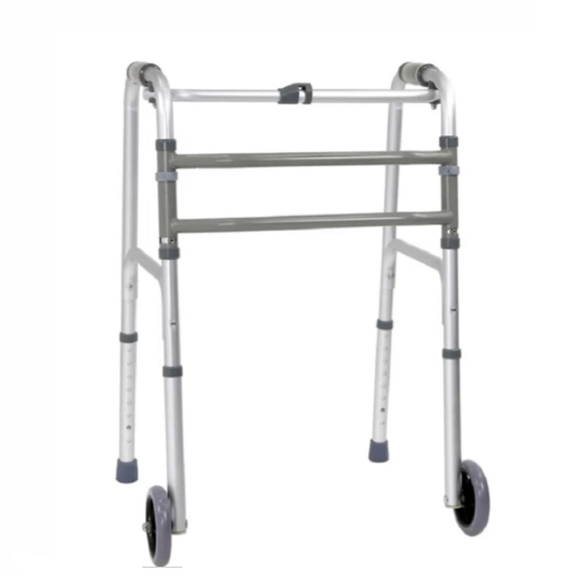 GENERICO - Andador De Aluminio Con ruedas Plegable Ortopedico