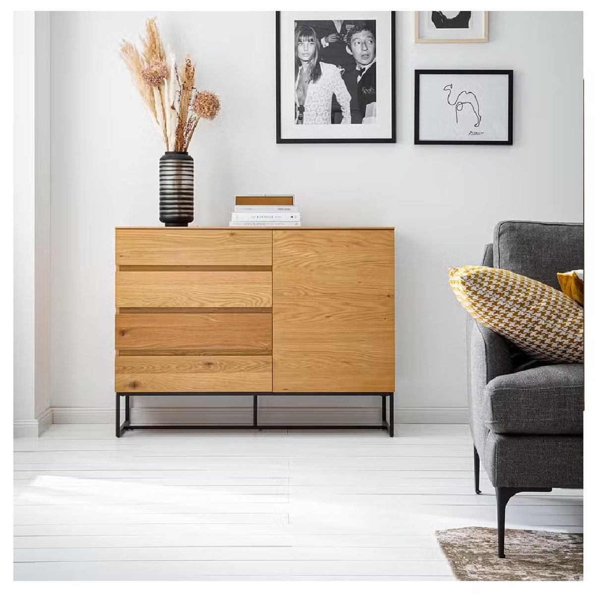 GENERICO - Aparador Moderno Winny Marrón Claro R&R MUEBLES