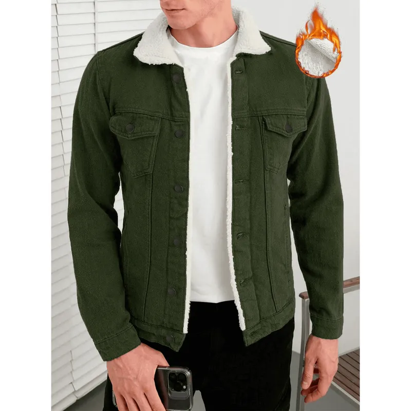 GENERICO - CASACA JEANS CON PELUCHE DE HOMBRE-