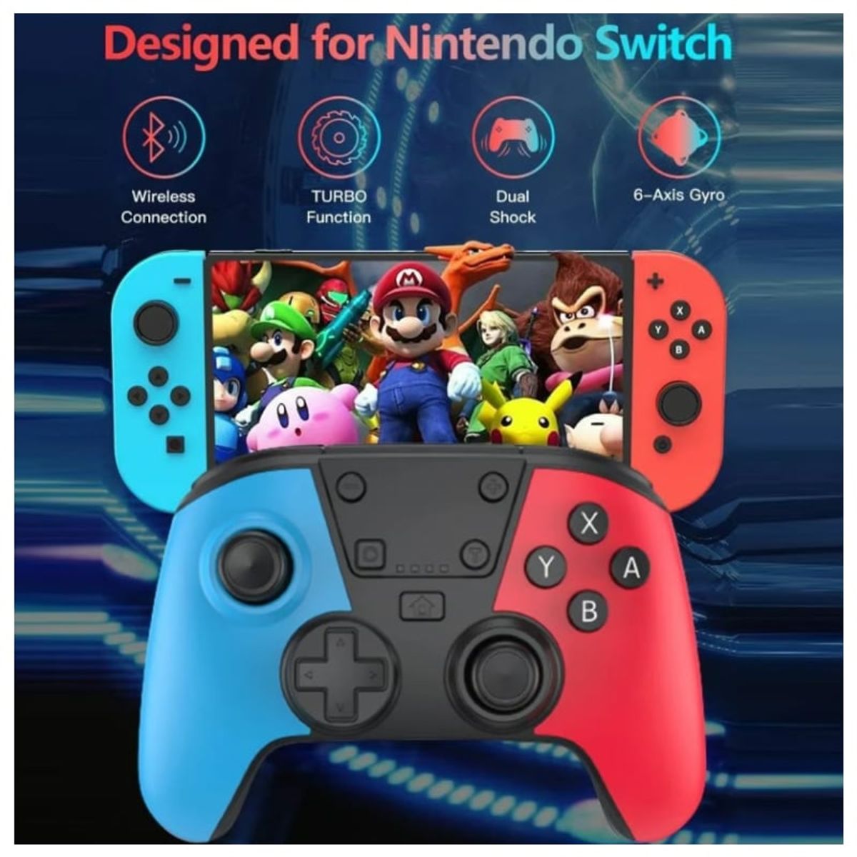 GENERICO - Mando para Nintendo Switch Pro Controller Con NFC