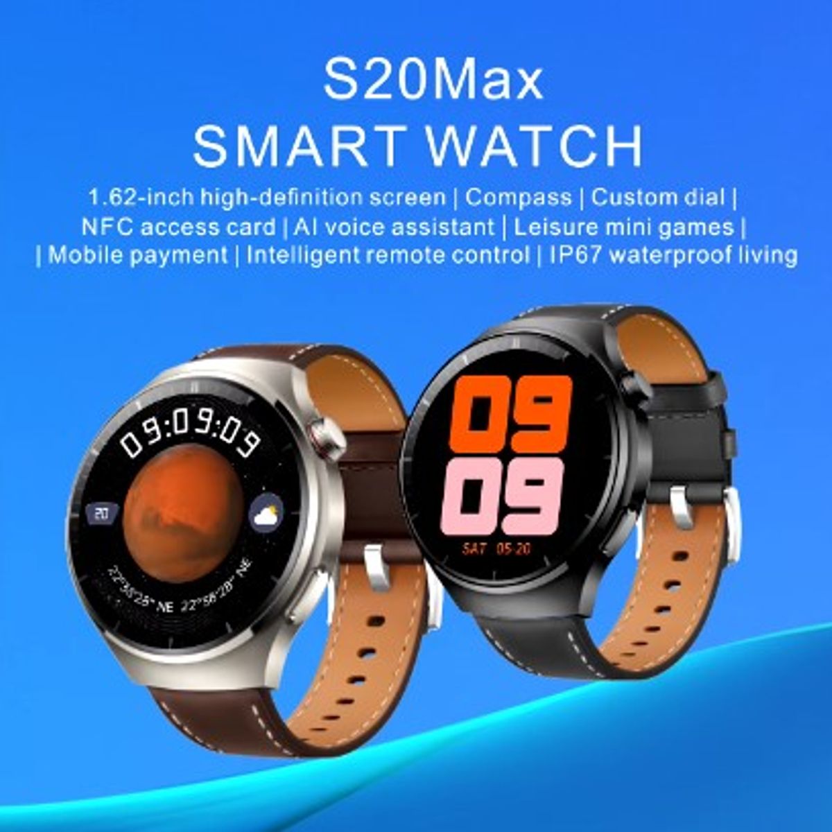 OEM - SMARTWATCH S20 MAX PANTALLA  SUPER AMOLED 1.62"