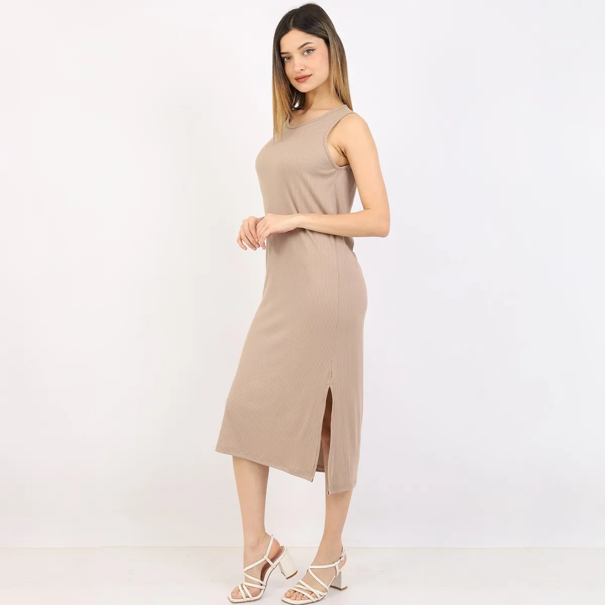 GENERICO - vestido casual mujer algodon