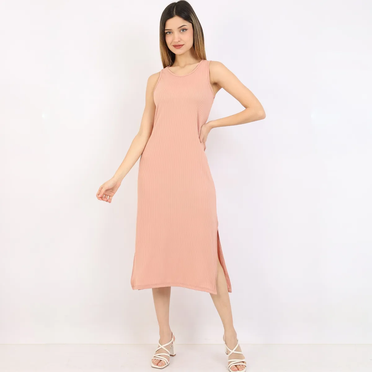 GENERICO - vestido casual mujer algodon