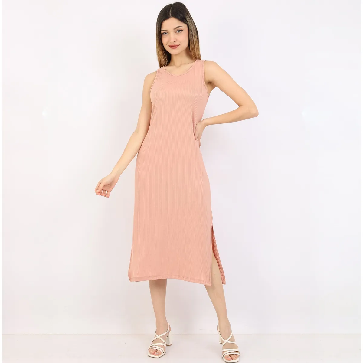 GENERICO - vestido casual mujer algodon