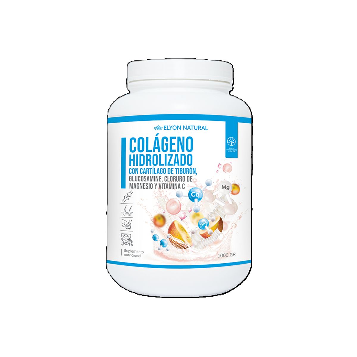 GENERICO - Colágeno Hidrolizado Elyon Natural  Reforzado Glucosamina 1 Kilo