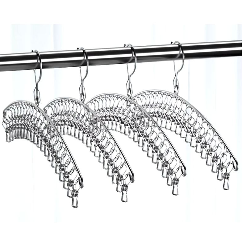 GENERICO - Pack De 2 Colgadores Para Secar Ropa De 20 Clips