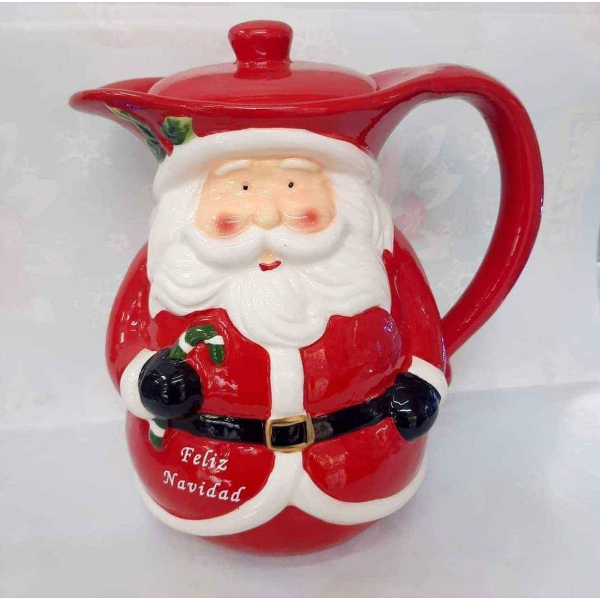 GENERICO - Jarra Navideña ideal para bebidas calientes 2L