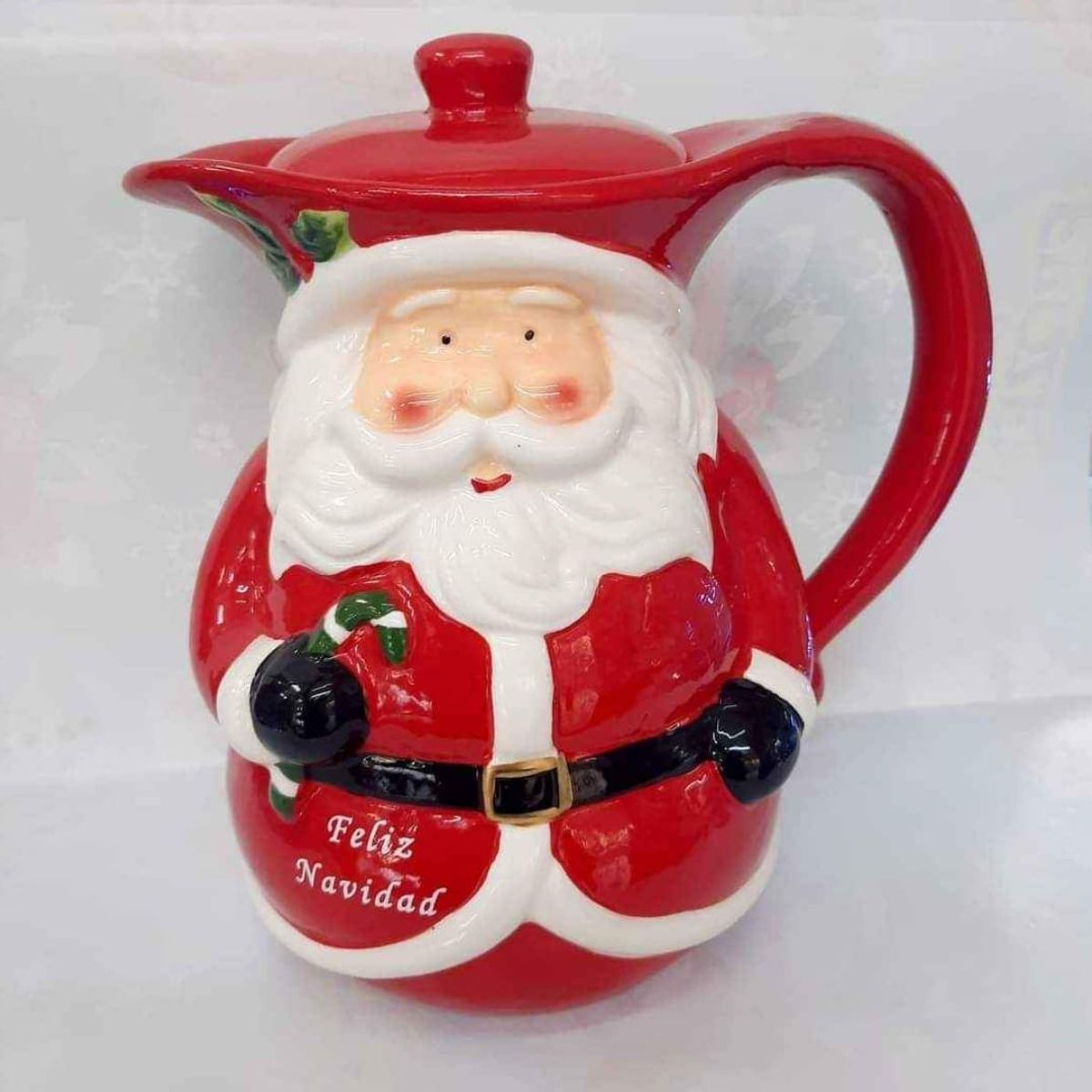 GENERICO - Jarra Navideña ideal para bebidas calientes 2L