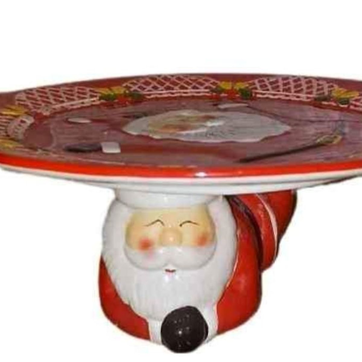 GENERICO - Porta Paneton Navideño con Diseño Papa Noel