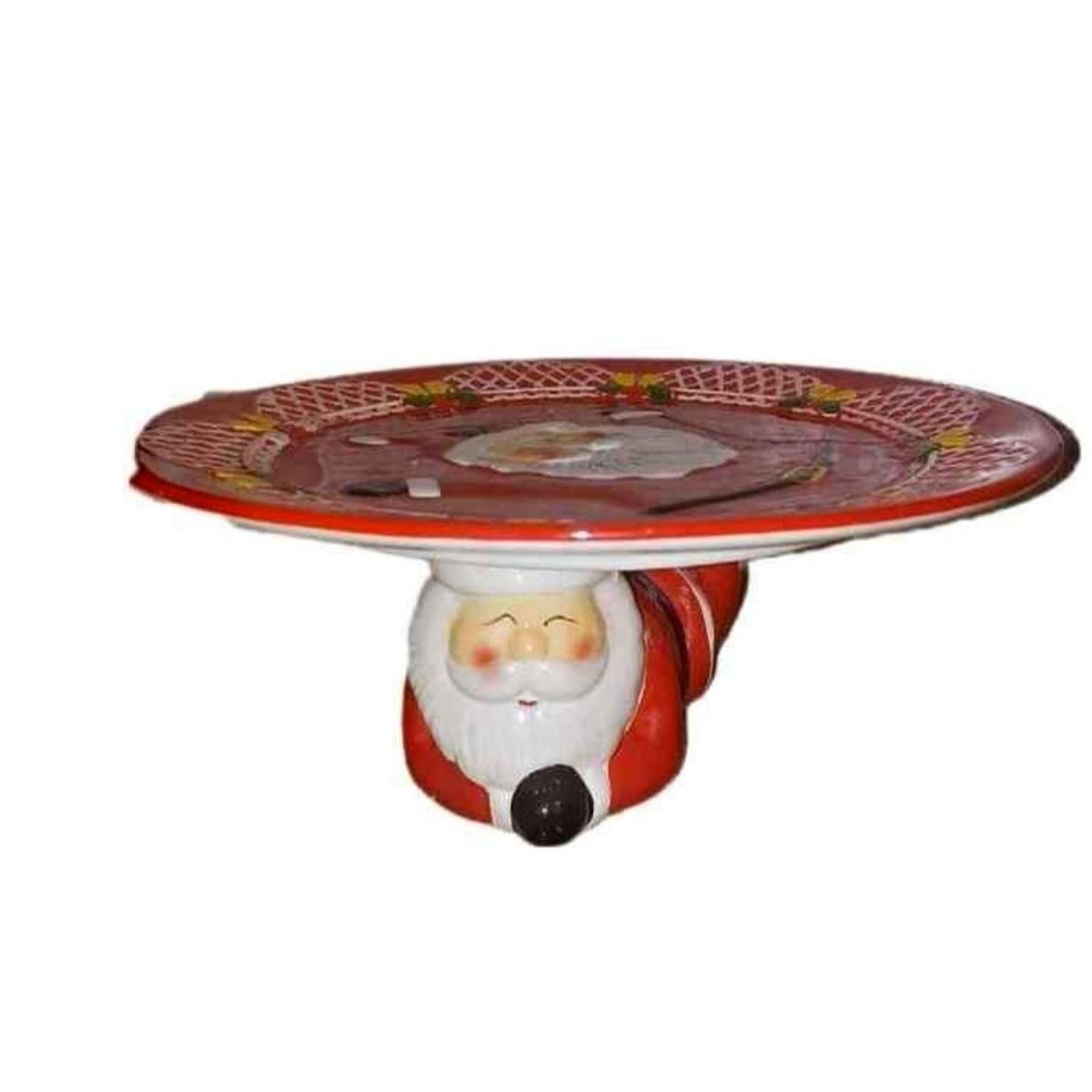 GENERICO - Porta Paneton Navideño con Diseño Papa Noel