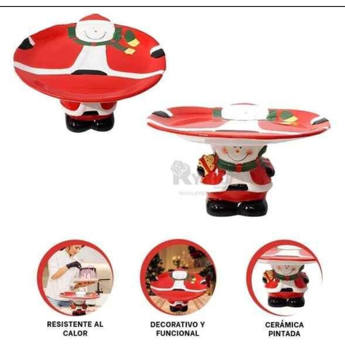 GENERICO - Porta Paneton Navideño con Diseño Muñeco de Nieve