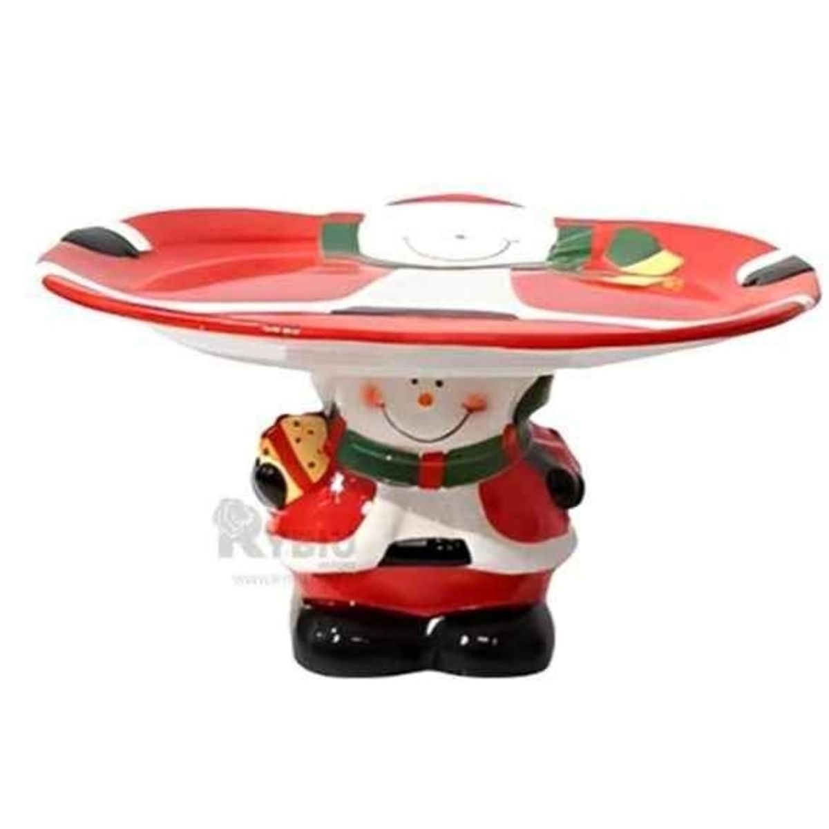 GENERICO - Porta Paneton Navideño con Diseño Muñeco de Nieve