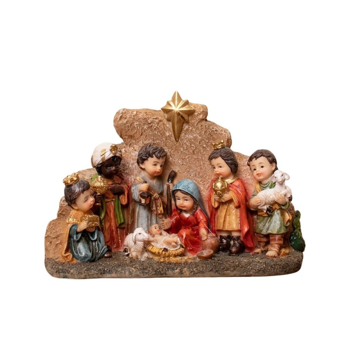 PANADECOR - Nacimiento Infantil Panadecor Decoración Navideña 12Cm Poliresina