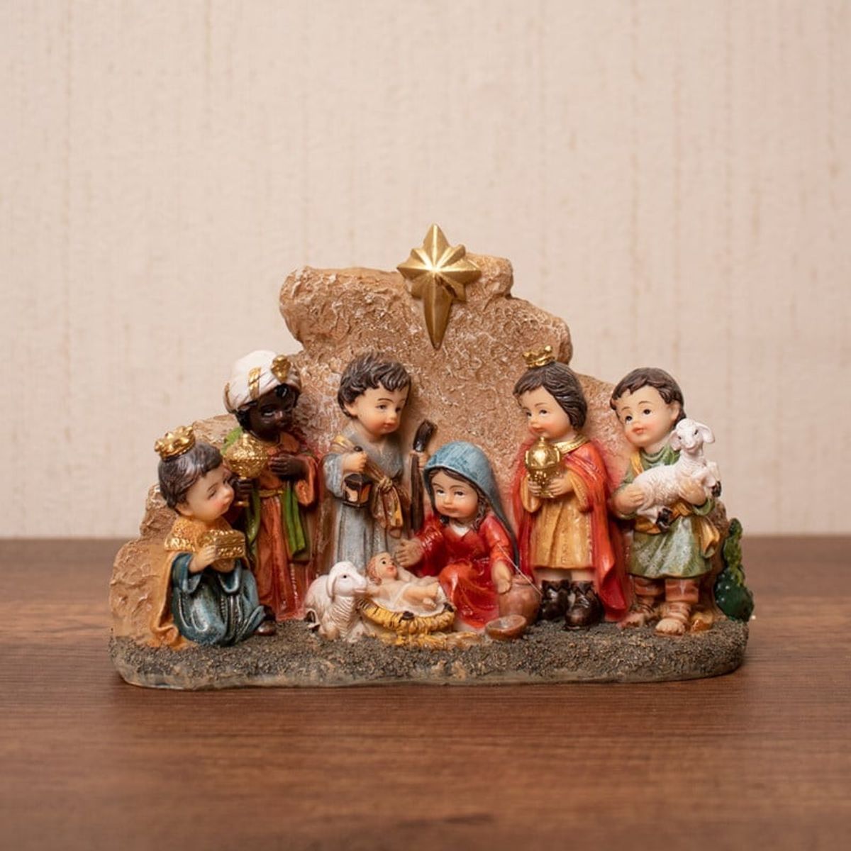 PANADECOR - Nacimiento Infantil Panadecor Decoración Navideña 12Cm Poliresina