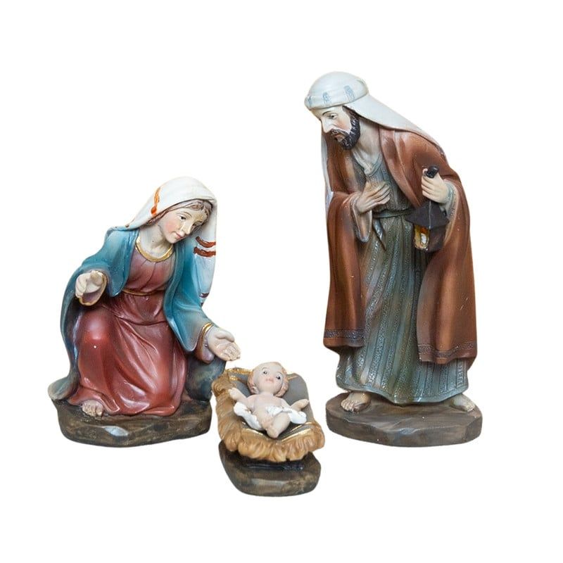 PANADECOR - Sagrada Familia Panadecor Con 3 Figuras Clásicas 12Cm Poliresina