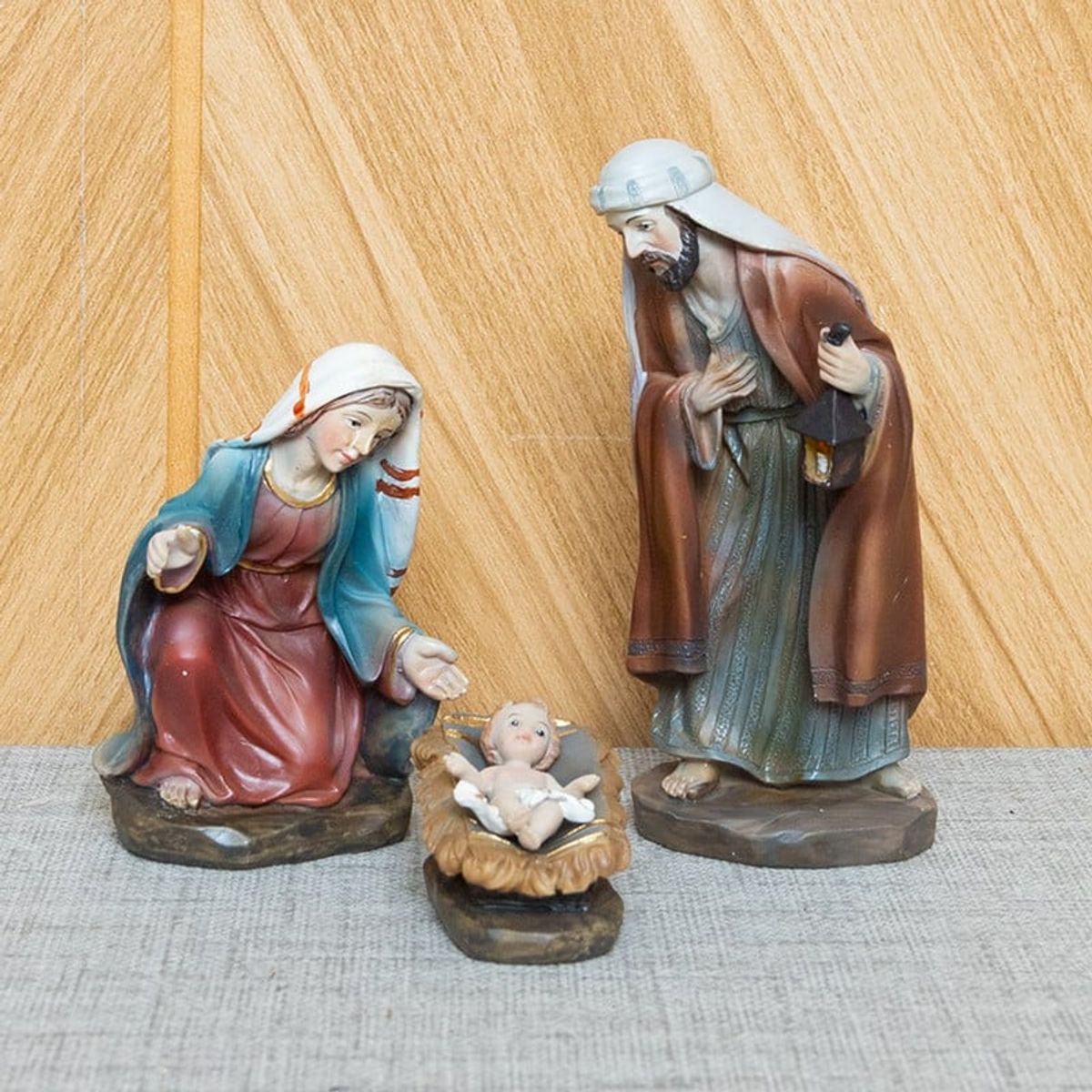 PANADECOR - Sagrada Familia Panadecor Con 3 Figuras Clásicas 12Cm Poliresina