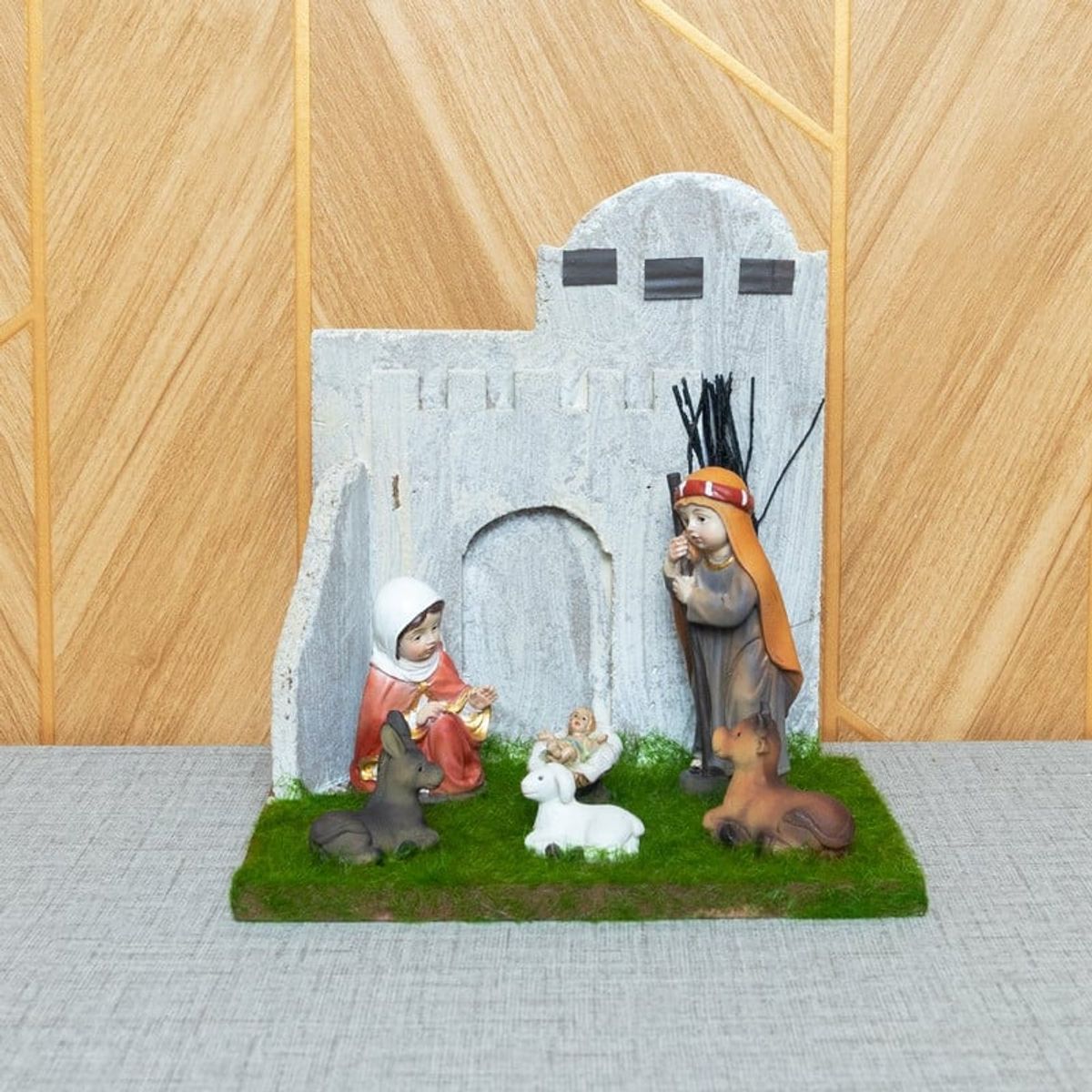 PANADECOR - Sagrada Familia Infantil Panadecor Con Establo Grande 20Cm Poliresina