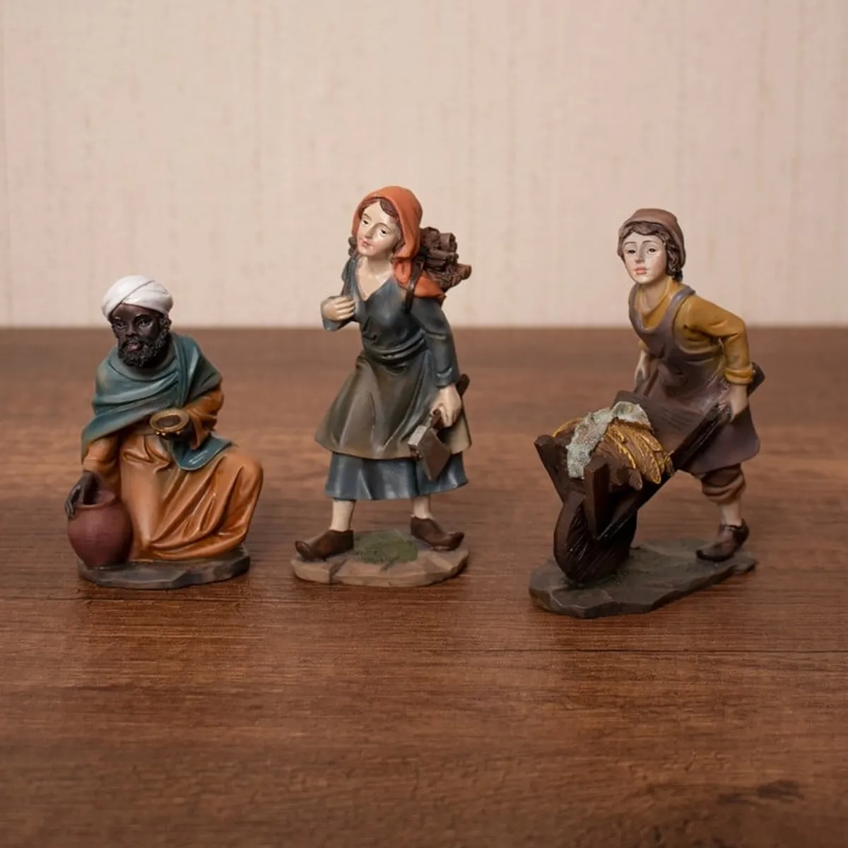 PANADECOR - Set De Aldeanos 14Cm Panadecor Personajes Decorativos Poliresina