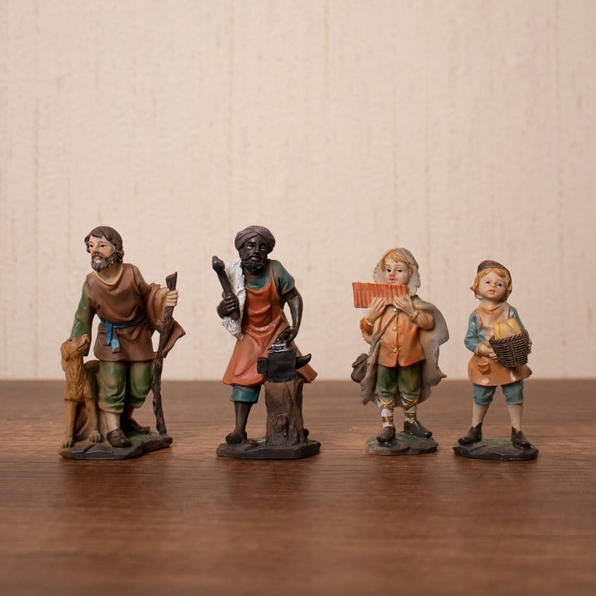 PANADECOR - Set De Aldeanos 11Cm Panadecor Personajes Decorativos Poliresina