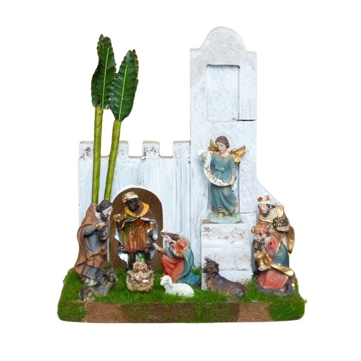 PANADECOR - Nacimiento Con Establo Panadecor Sagrada Familia 16Cm Poliresina