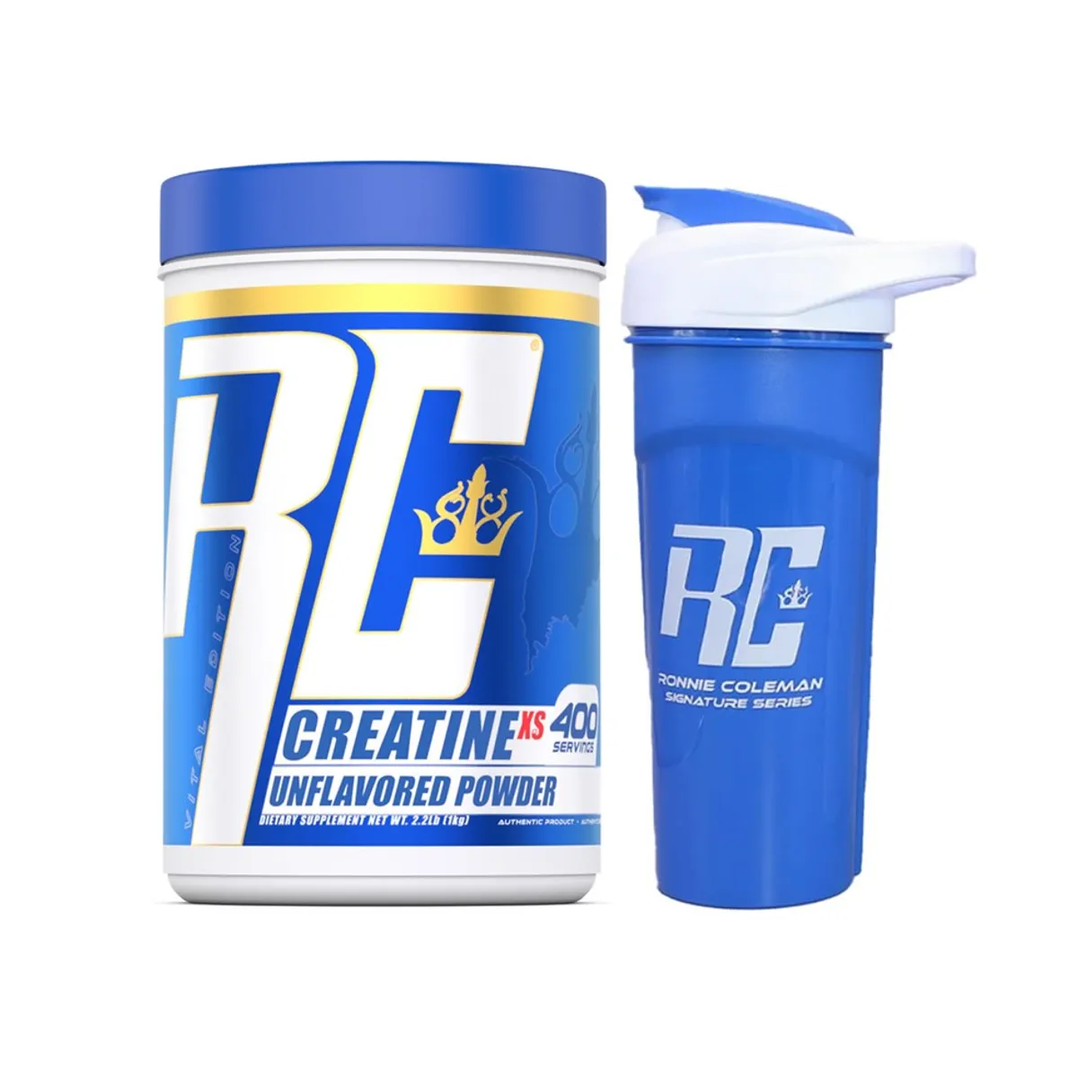 RONNIE COLEMAN - Creatina Monohidratada Ronnie Coleman 1Kg +Shaker - Tienda Fisica