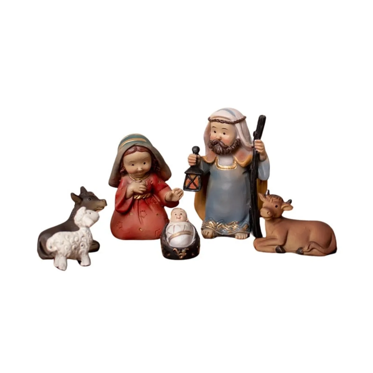 PANADECOR - Sagrada Familia Infantil Panadecor Con 6 Figuras 10Cm Poliresina