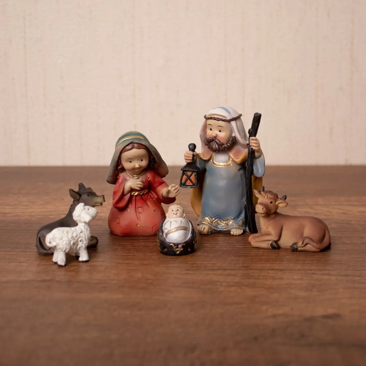 PANADECOR - Sagrada Familia Infantil Panadecor Con 6 Figuras 10Cm Poliresina