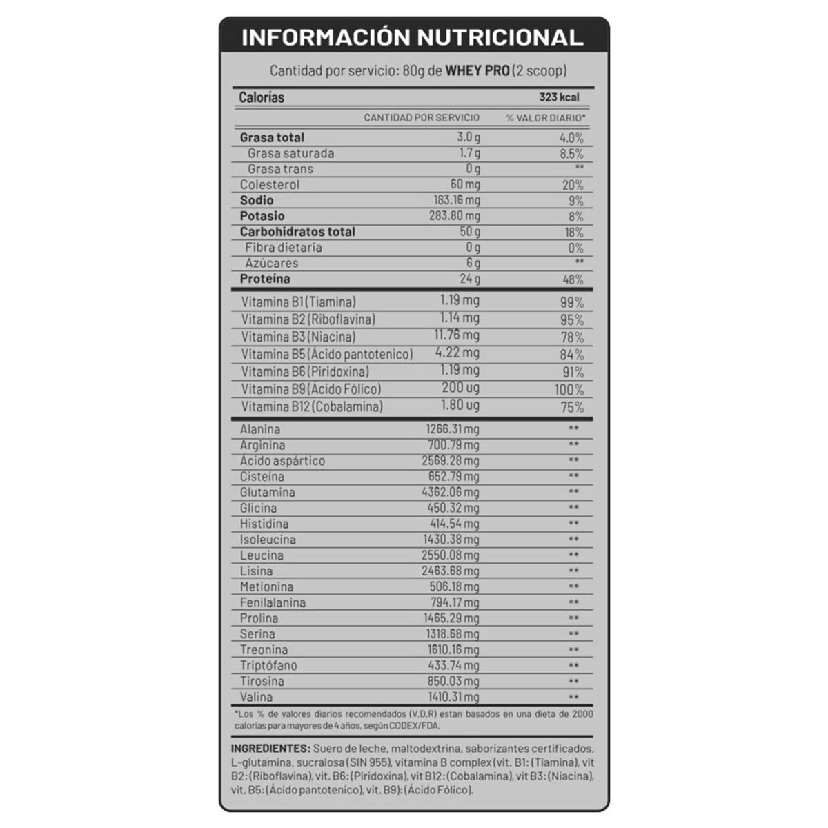 UNIVERSE NUTRITION - WHEY PRO 5Kg Proteína Whey Sabor VAINILLA - Tienda Física