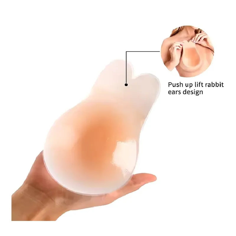 VARIOS - Sujetador de conejo de silicona sin costuras adhesivo invisible