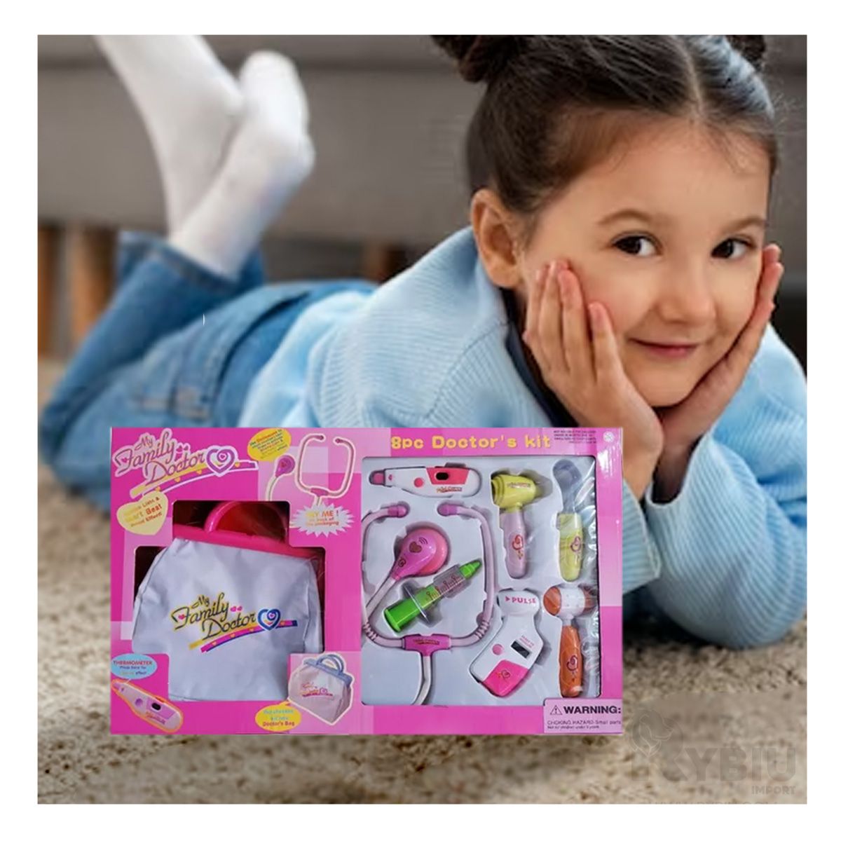 RYBIU IMPORT - Set de Divertido de Niñas en Caja Rosado Y+Papel de Regalo